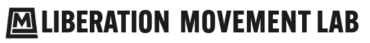 Liberation Movement Lab Totem logo in black with "Liberation Movement Lab" in black text