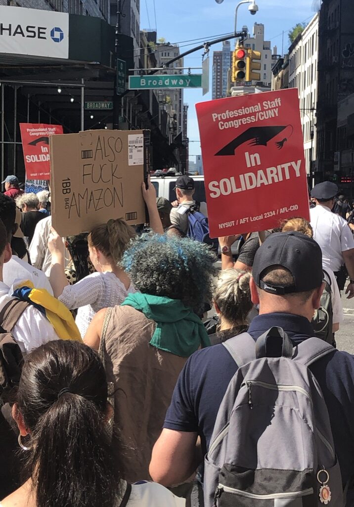 Climate March_2019_Protestor_FuckAmazon Climate March_2019_Protestor_FuckAmazon
